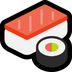 Come Sushi emoji appare su Microsoft.