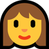 Come Donna emoji appare su Microsoft.