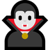 Come Vampiro emoji appare su Microsoft.