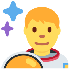 Wie Astronaut Emoji auf Twitter aussieht.