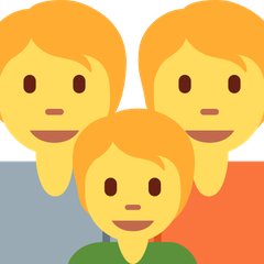 Hvordan Familie emoji ser ud på Twitter.