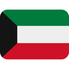 Hvordan Flag: Kuwait emoji ser ud på Twitter.