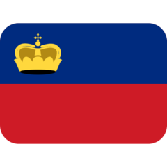 Hvordan Flag: Liechtenstein emoji ser ud på Twitter.