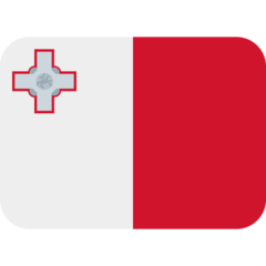 How Flag: Malta emoji looks on Twitter.