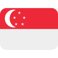 Hoe Vlag: Singapore emoji eruit ziet op Twitter.