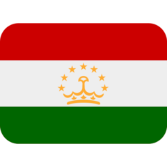 Bagaimana Bendera: Tajikistan emoji terlihat di Twitter.