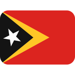 Come Bandiera: Timor Est emoji appare su Twitter.