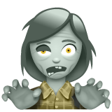 Jak wygląda emoji Zombie w Whatsapp.