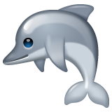 Jak wygląda emoji Delfin w Whatsapp.