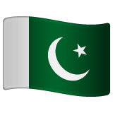 How Flag: Pakistan emoji looks on Whatsapp.