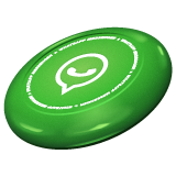 Jak wygląda emoji Frisbee w Whatsapp.