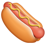 Jak wygląda emoji Hot dog w Whatsapp.