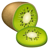 Jak wygląda emoji Owoc kiwi w Whatsapp.