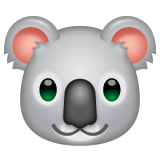 Jak wygląda emoji Koala w Whatsapp.