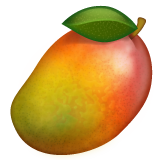 Jak wygląda emoji Mango w Whatsapp.