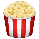 Jak wygląda emoji Popcorn w Whatsapp.