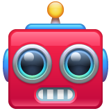 Jak wygląda emoji Głowa robota w Whatsapp.