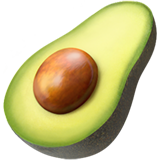 A quoi ressemblent les emoji Avocat sur Apple.