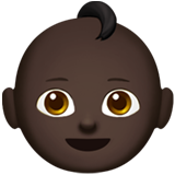 Bagaimana Bayi: warna kulit gelap emoji terlihat di Apple.