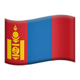 Come Bandiera: Mongolia emoji appare su Apple.