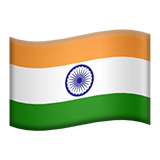 Bagaimana Bendera: India emoji terlihat di Apple.