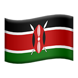 Bagaimana Bendera: Kenya emoji terlihat di Apple.