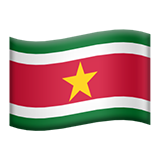 Jak wygląda emoji Flaga: Surinam w Apple.