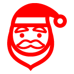 Come Babbo Natale emoji appare su Au-Kddi.