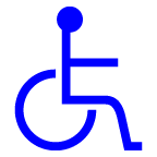 Come Simbolo della disabilità emoji appare su Au-Kddi.