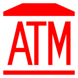 Biểu tượng cảm xúc Ký hiệu ATM trông như thế nào trên Docomo.