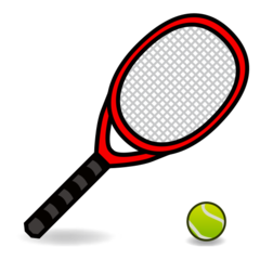 Hoe Tennis emoji eruit ziet op Emojidex.