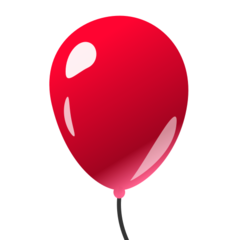 Hoe Ballon emoji eruit ziet op Emojidex.