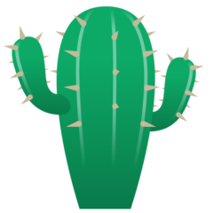 Hoe Cactus emoji eruit ziet op Emojidex.