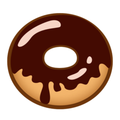 Hoe Donut emoji eruit ziet op Emojidex.