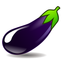 Hoe Aubergine emoji eruit ziet op Emojidex.