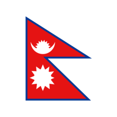 Hoe Vlag: Nepal emoji eruit ziet op Emojidex.