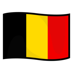 Hoe Vlag: België emoji eruit ziet op Emojidex.