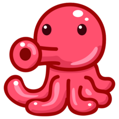 Hoe Octopus emoji eruit ziet op Emojidex.