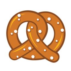 Hoe Pretzel emoji eruit ziet op Emojidex.