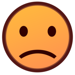 Hoe Licht fronsend gezicht emoji eruit ziet op Emojidex.