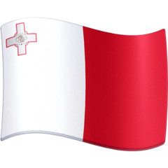 How Flag: Malta emoji looks on Facebook.