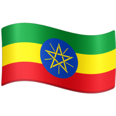 Bagaimana Bendera: Etiopia emoji terlihat di Facebook.