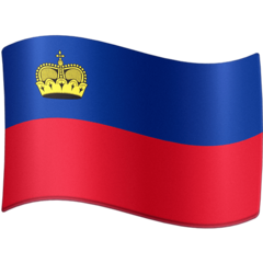 Hvordan Flag: Liechtenstein emoji ser ud på Facebook.