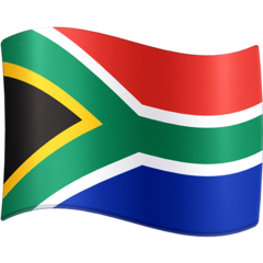 Hvordan Flag: Sydafrika emoji ser ud på Facebook.