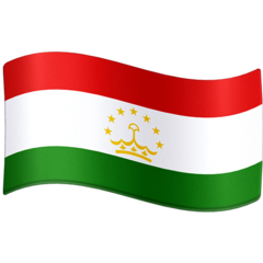 Bagaimana Bendera: Tajikistan emoji terlihat di Facebook.