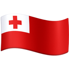 Bagaimana Bendera: Tonga emoji terlihat di Facebook.