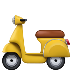 Hoe Scooter emoji eruit ziet op Facebook.