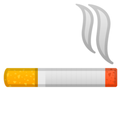 Hvordan Cigaret emoji ser ud på Google.