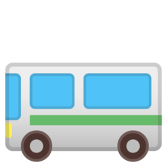 Bagaimana Bus emoji terlihat di Google.