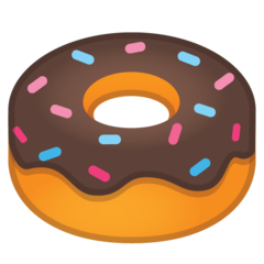 Bagaimana Donat emoji terlihat di Google.